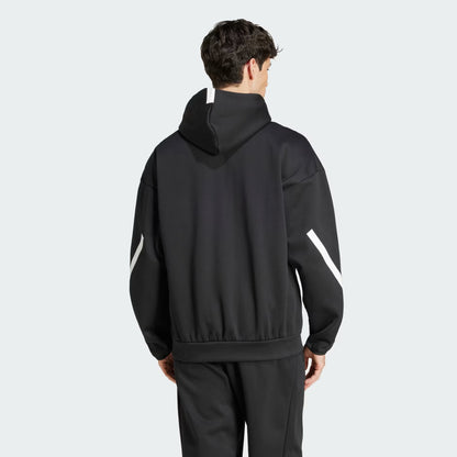 Felpa uomo Adidas con cappuccio e zip intera ZNE