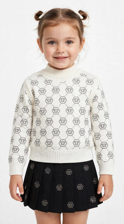 Gonna plissettata philipp plein bambina
