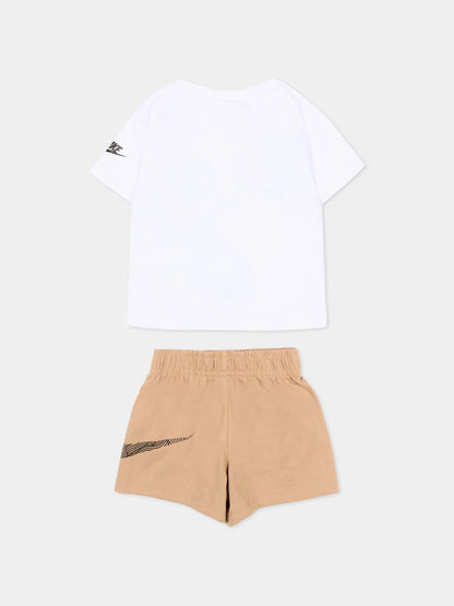 T-shirt+bermuda Nike per bambini con logo