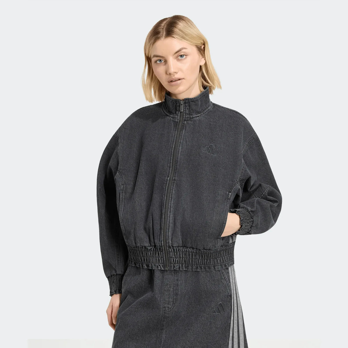 Giacca Felpa donna Adidas in jeans