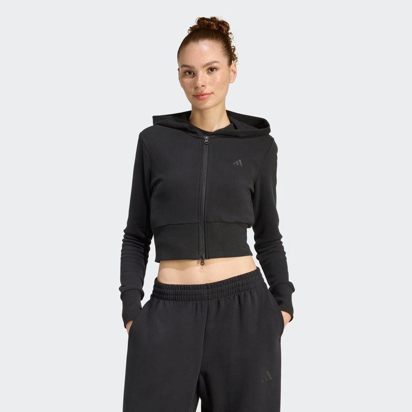 Felpa crop donna Adidas