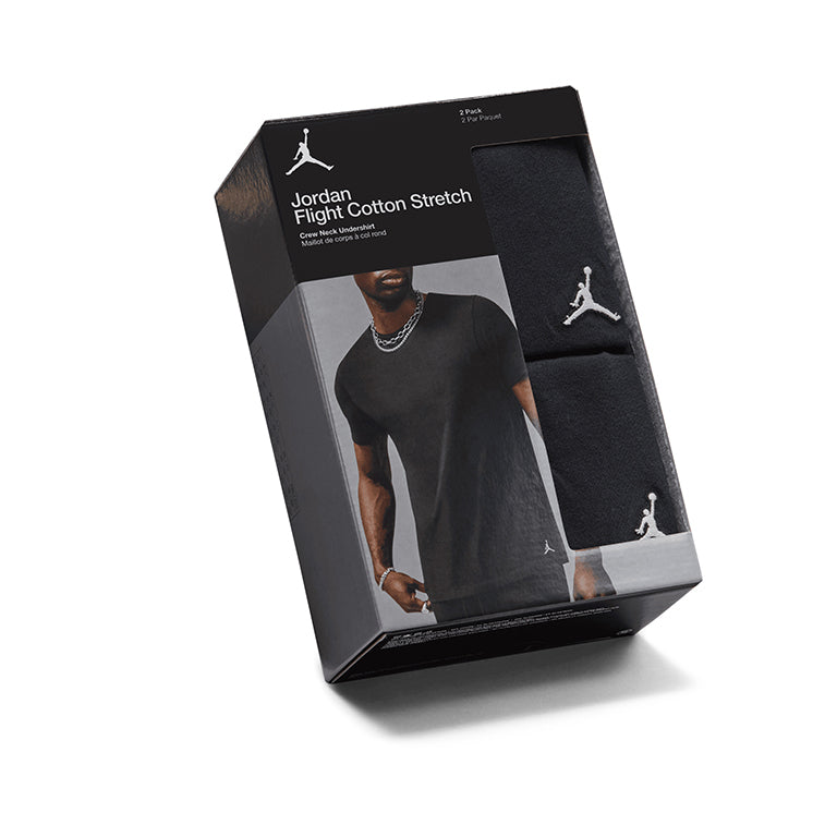 JORDAN 2Pack T-shirt a manica corta Flight base nera da uomo