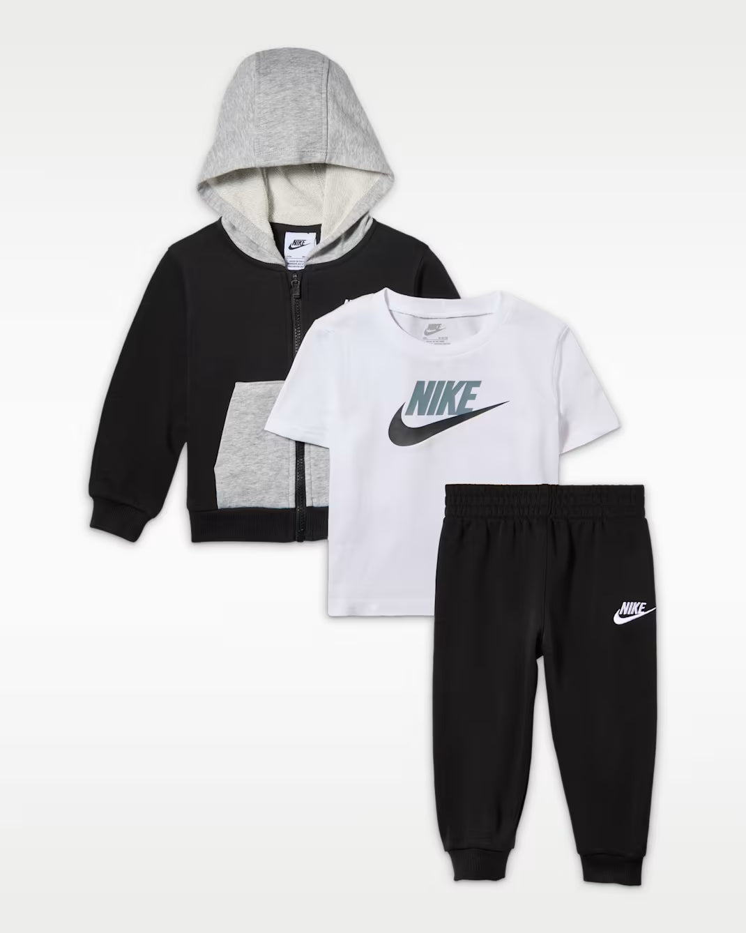 Tuta in 3 pezzi Lifestyle con felpa con cappuccio e t-shirt per neonati