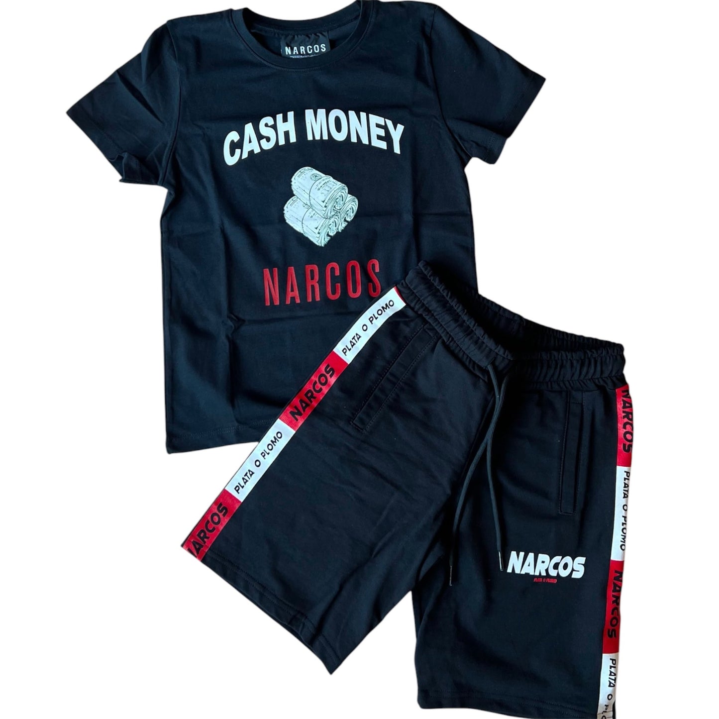 T-shirt+bermuda Narcos bambino
