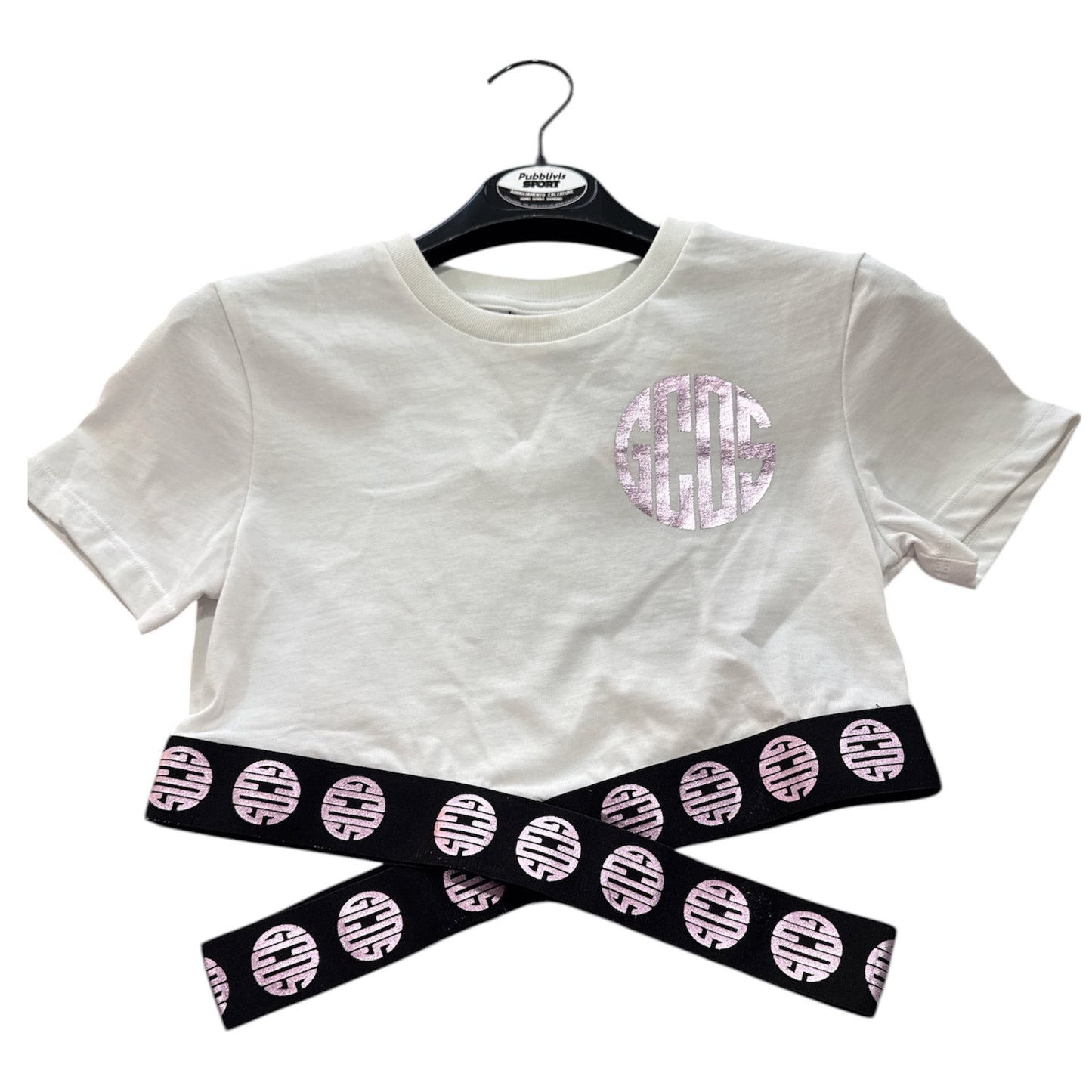 T-shirt crop Gcds bambina