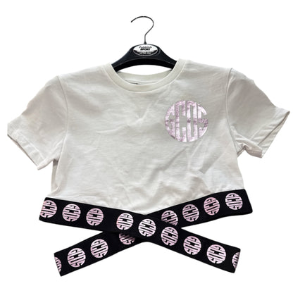 T-shirt crop Gcds bambina