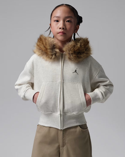 Felpa Jordan con cappuccio e zip intera Brooklyn