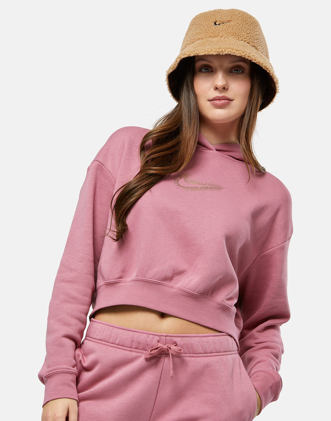 Felpa Nike donna swoosh felpato
