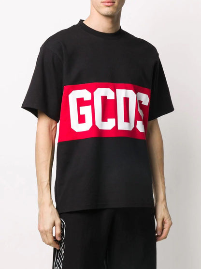 T-shirt Gcds in cotone con banda logo