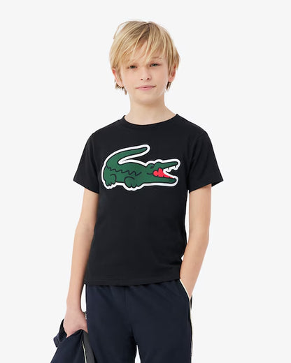 T-shirt big logo Lacoste bambino