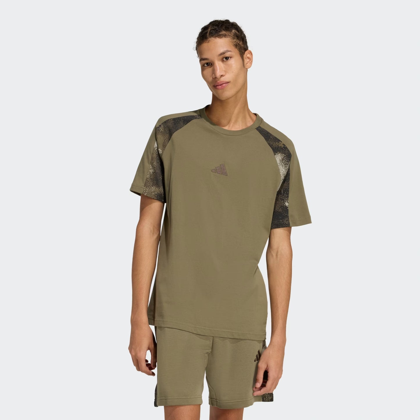 T-shirt Adidas uomo casual camo