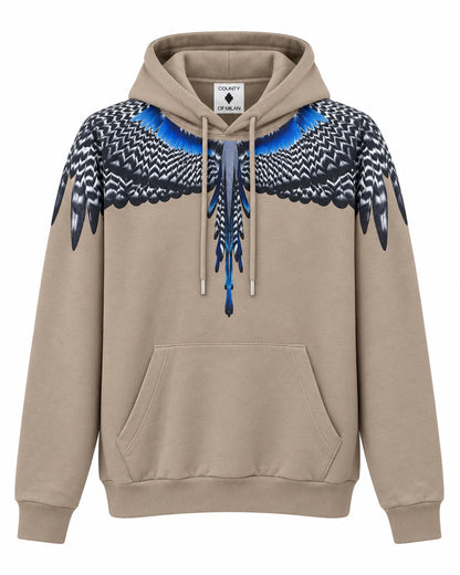 Felpa Marcelo Burlon cappuccio uomo