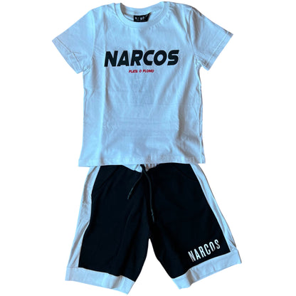 T-shirt+bermuda Narcos bambino