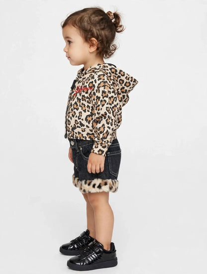 SHORT IN JEANS NEONATO GCDS ANIMALIER
