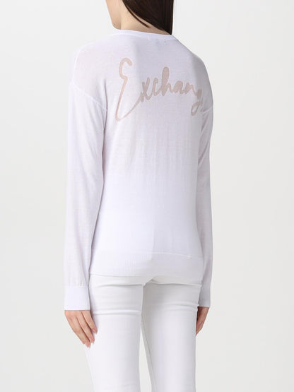 Golfino donna in filo Con Logo Armani Exchange