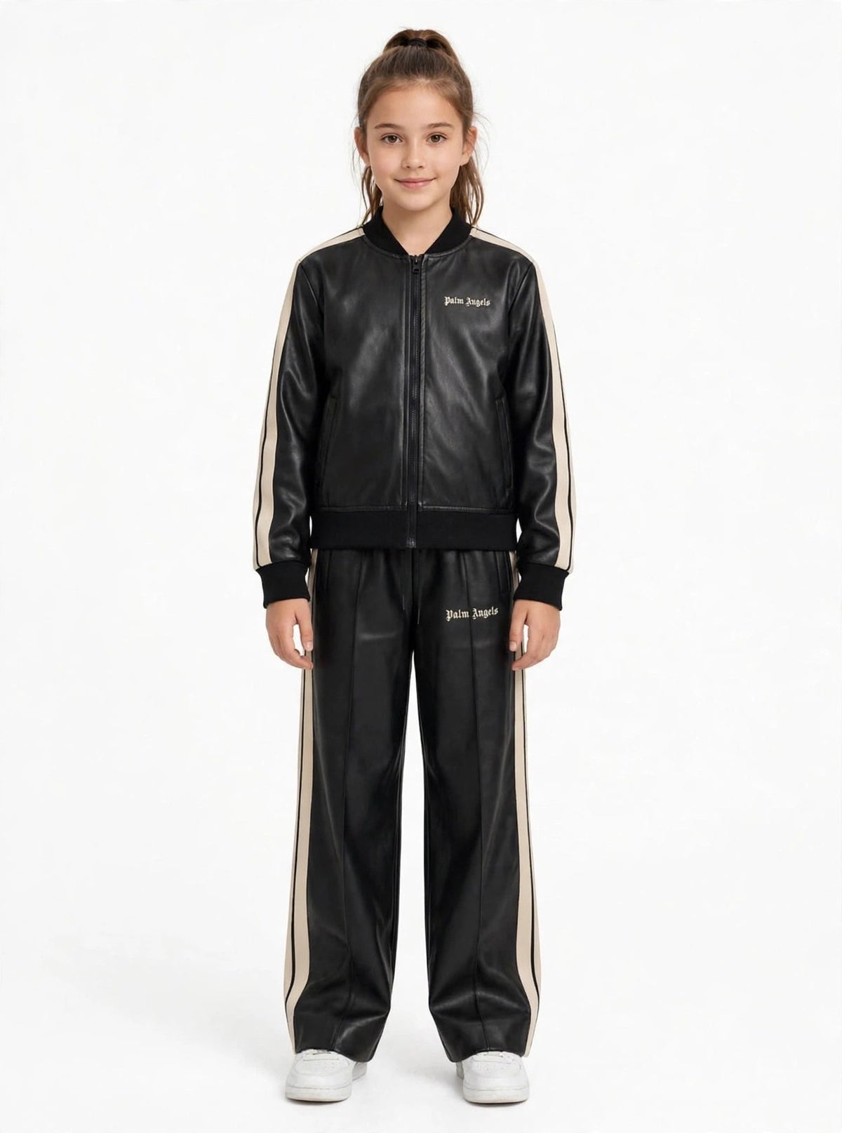 Pantalone Palm Angels bambina ecopelle