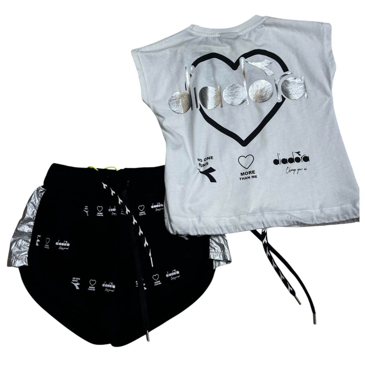 T-shirt + bermuda bambina Diadora