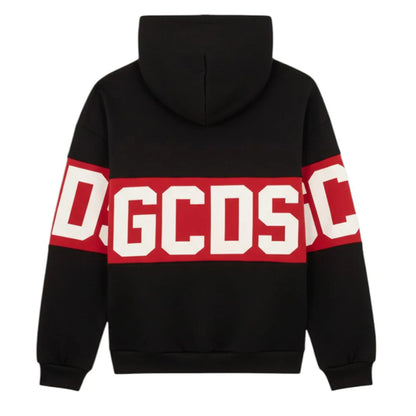 Felpa big logo Gcds bambino con cappuccio