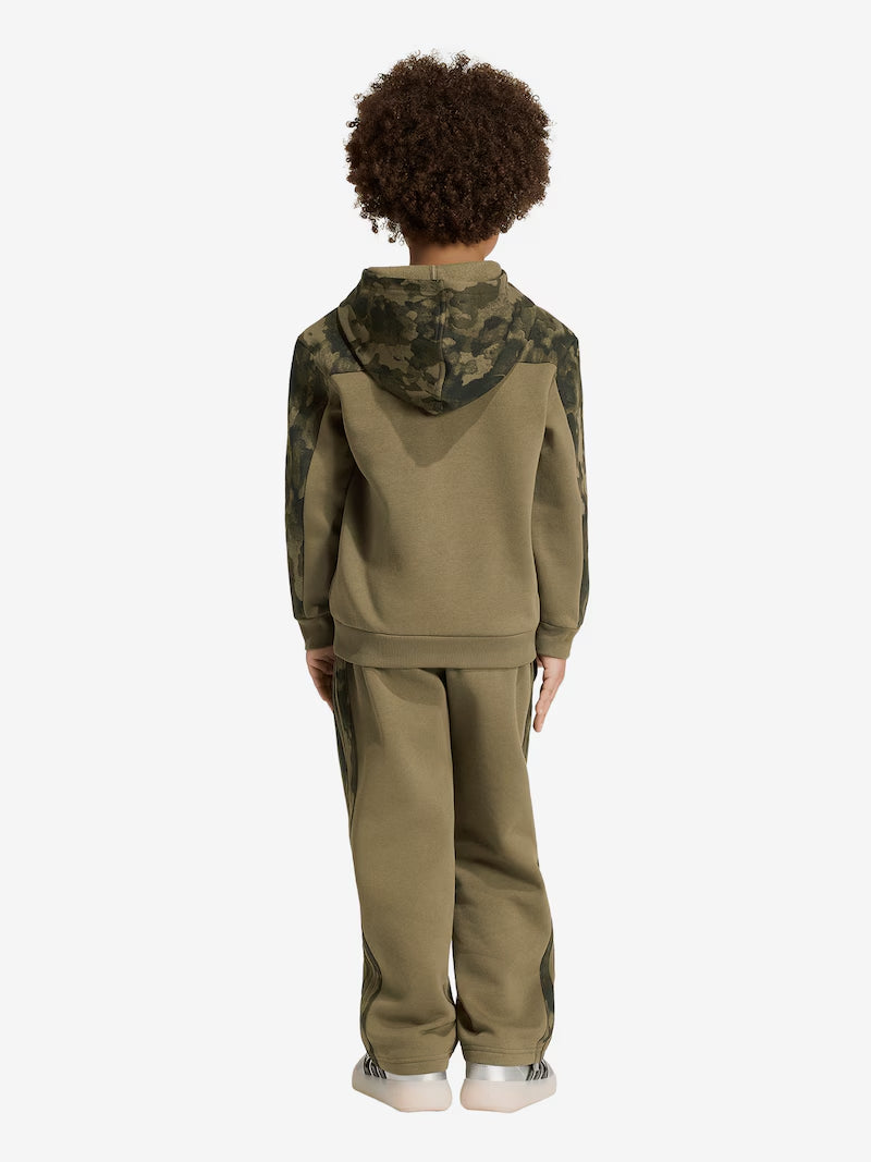 Felpa Adidas con cappuccio mimetica per bambino