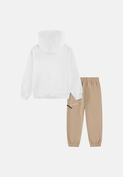 JORDAN Tuta sportiva beige-bianca per neonati