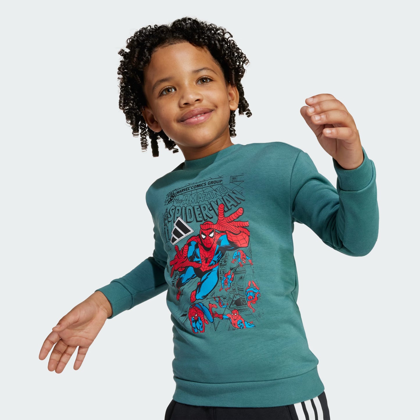 Tuta Adidas SPIDER-MAN bambino garzato