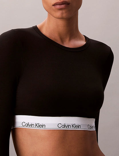 T-shirt bralette CALVIN KLEIN donna manica lunga
