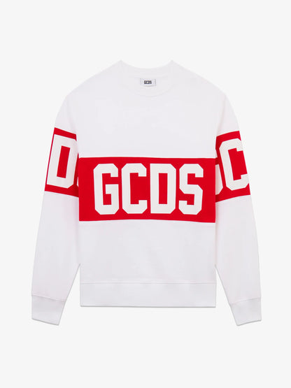 Felpa girocollo big logo GCDS bambino