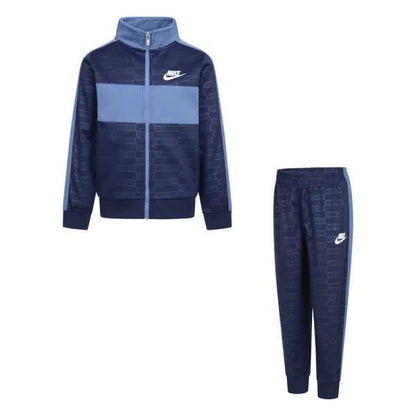 Tuta Nike neonato acetato felpato con zip