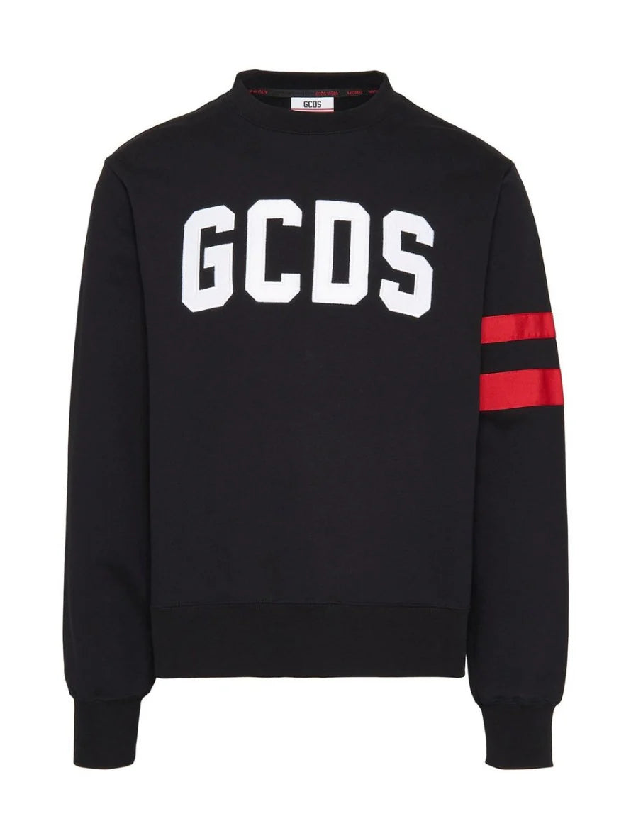 FELPA GCDS UOMO GIROCOLLO LOGO FRONTALE