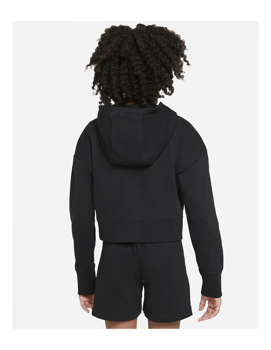 Felpa bambina Nike club ft crop hoodie