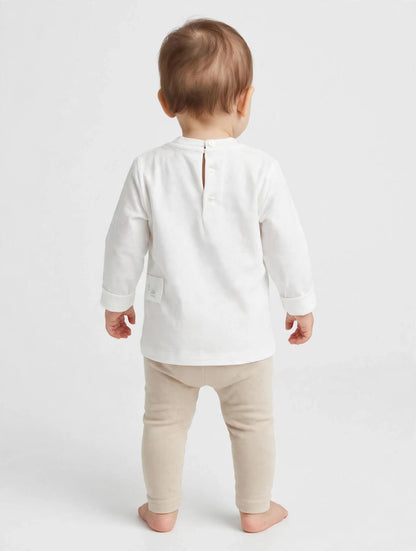 T-shirt Gcds manica lunga neonata con logo in tulle