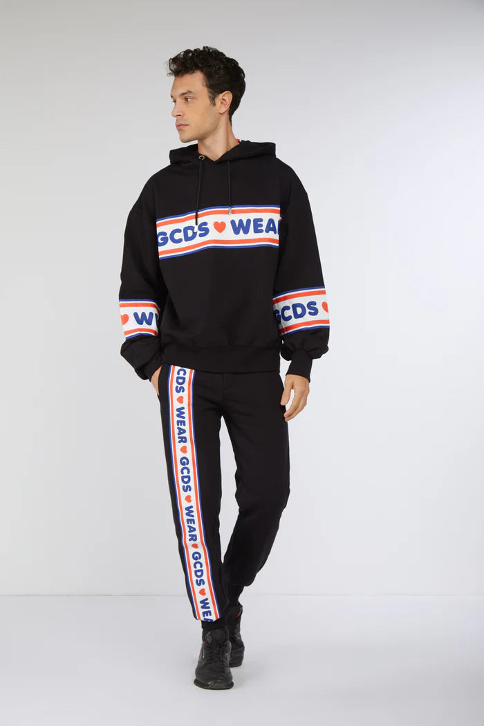 FELPA GCDS UOMO LOGO CUORI