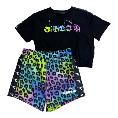 T-shirt+bermuda Diadora bambina