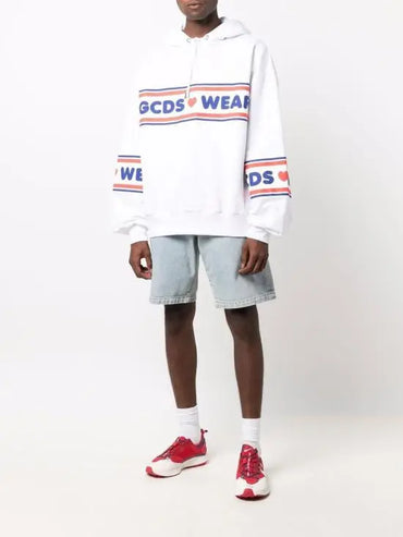 FELPA UOMO GCDS LOGO CUORI