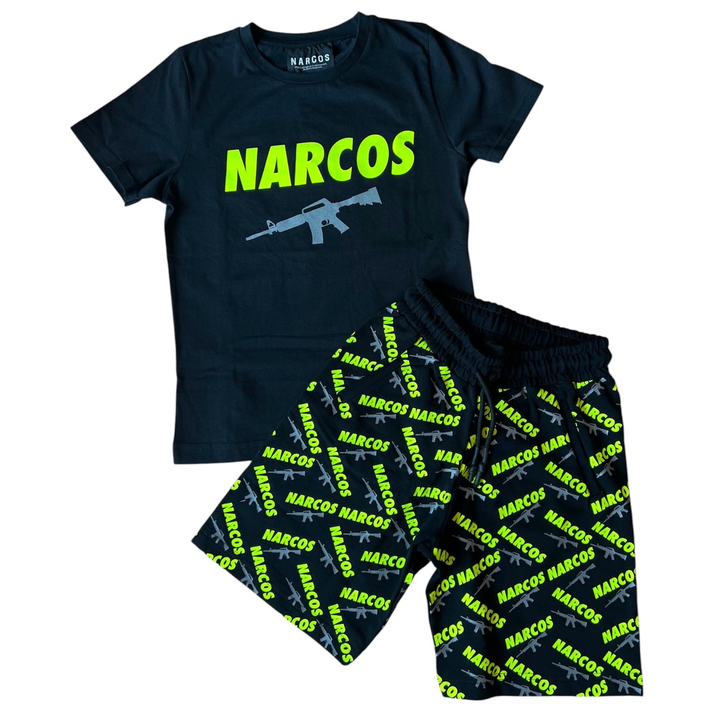T-shirt+bermuda Narcos bambino