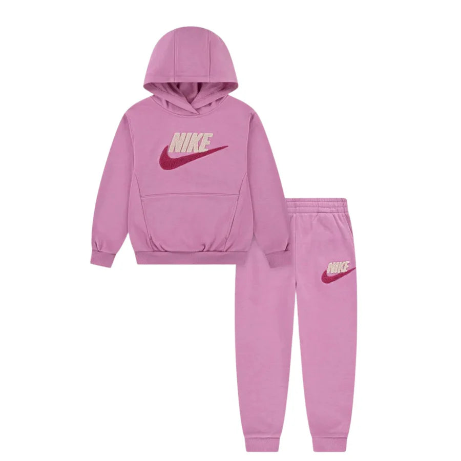 Tuta bambina Nike logo spugna garzato
