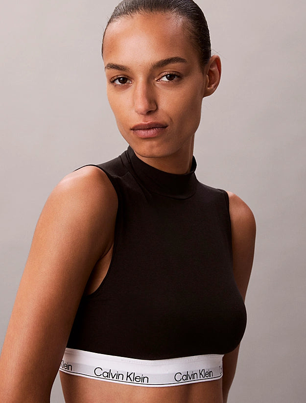 T-SHIRT CANOTTA CROP TOP CALVIN KLEIN DONNA