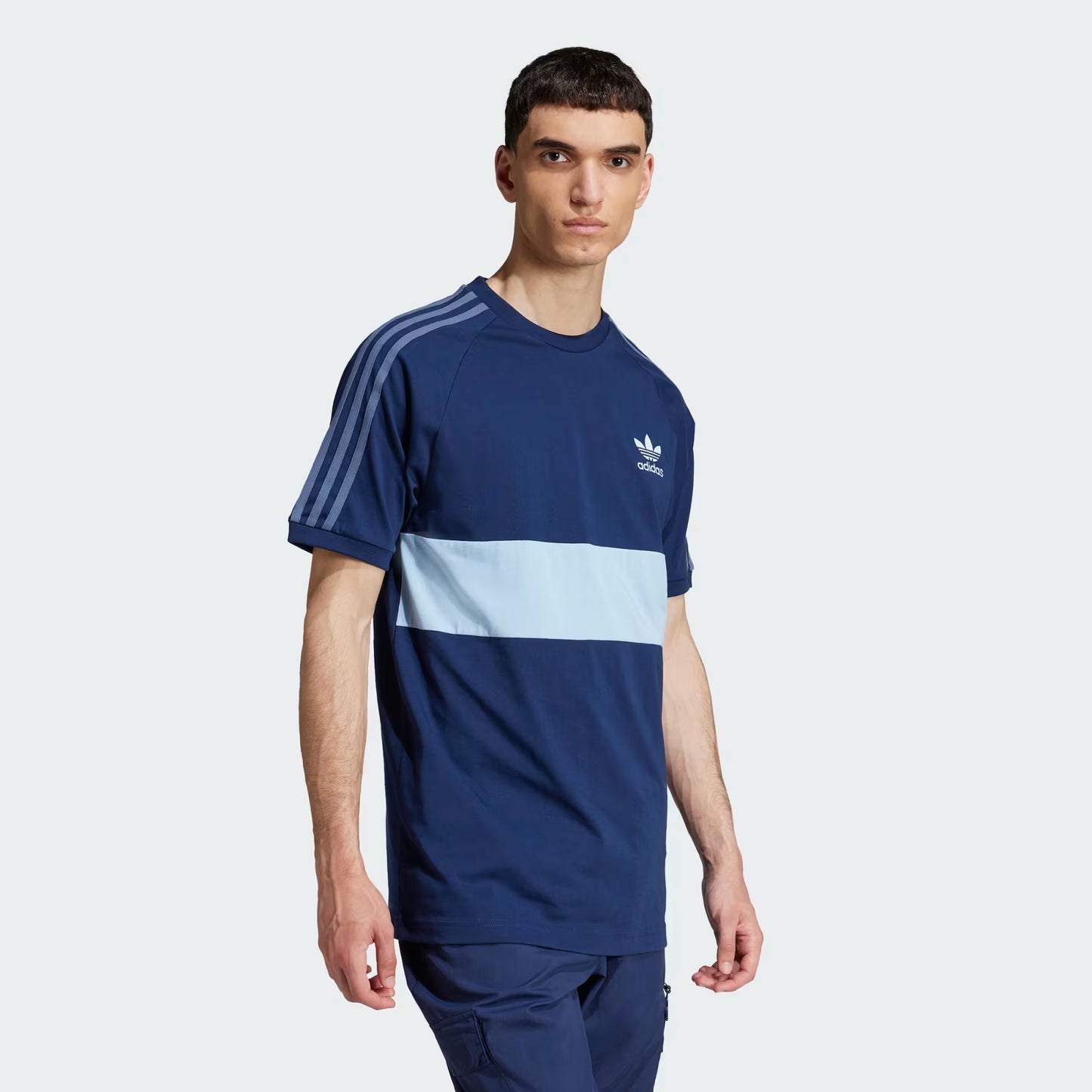 T-shirt Adidas uomo con bande