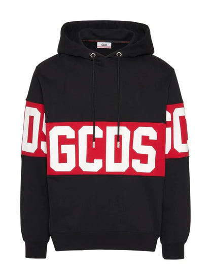 FELPA LOGO BANDA GCDS CON CAPPUCCIO