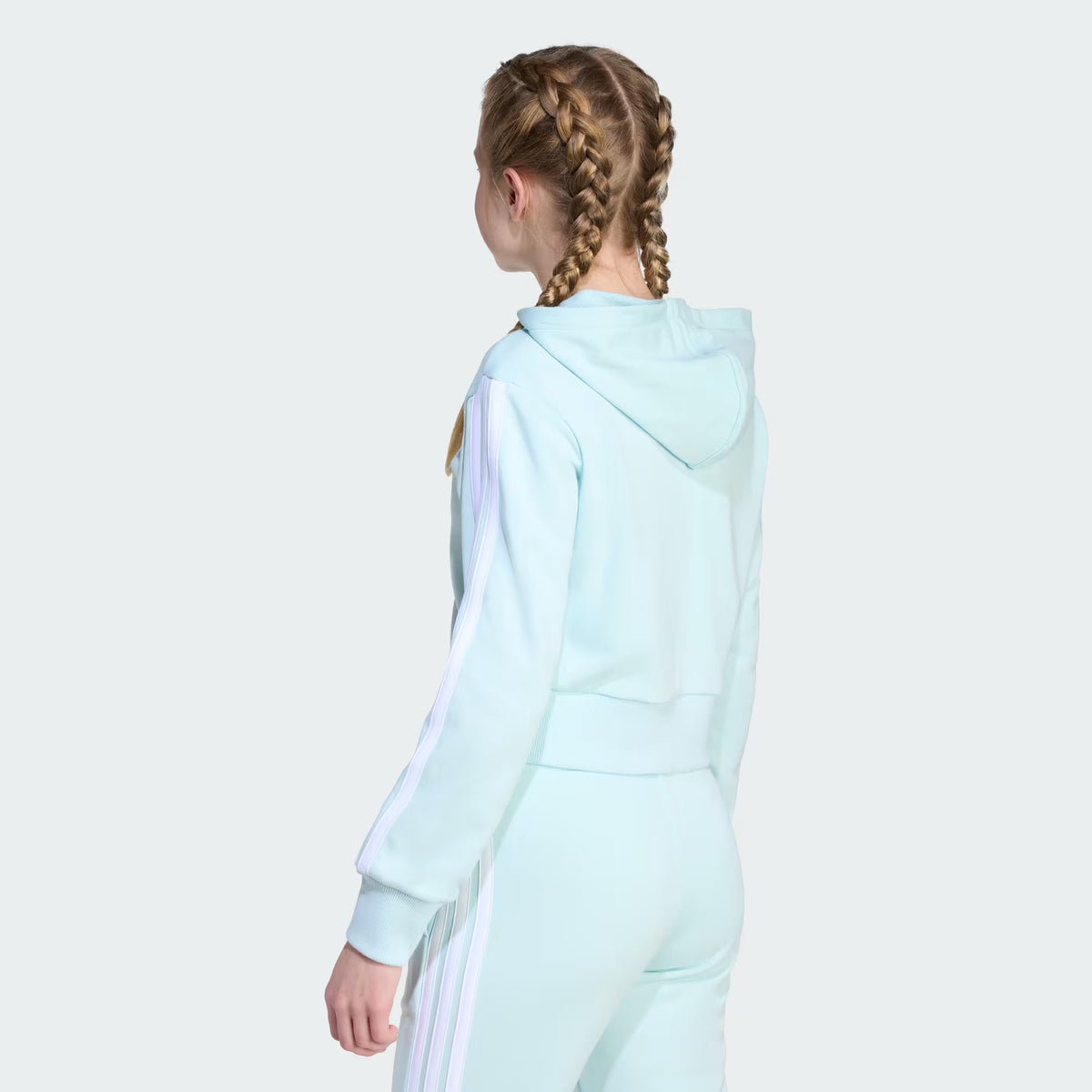 Felpa Adidas con cappuccio e zip intera Essentials per bambini