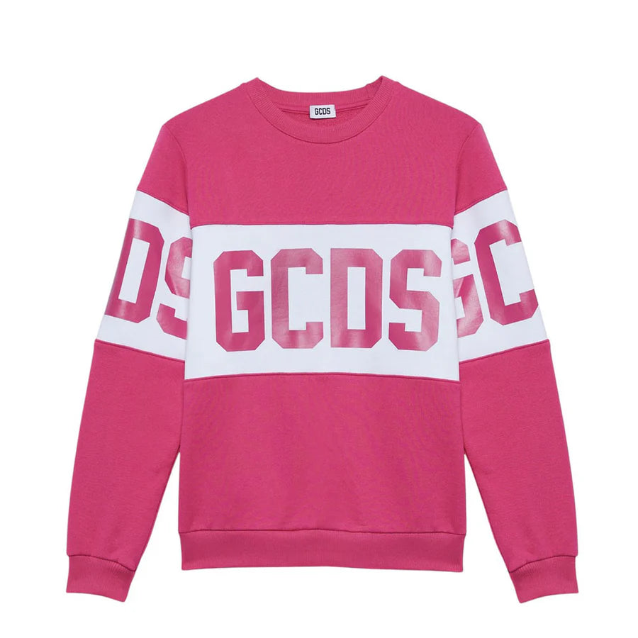 Felpa girocollo big logo GCDS bambina