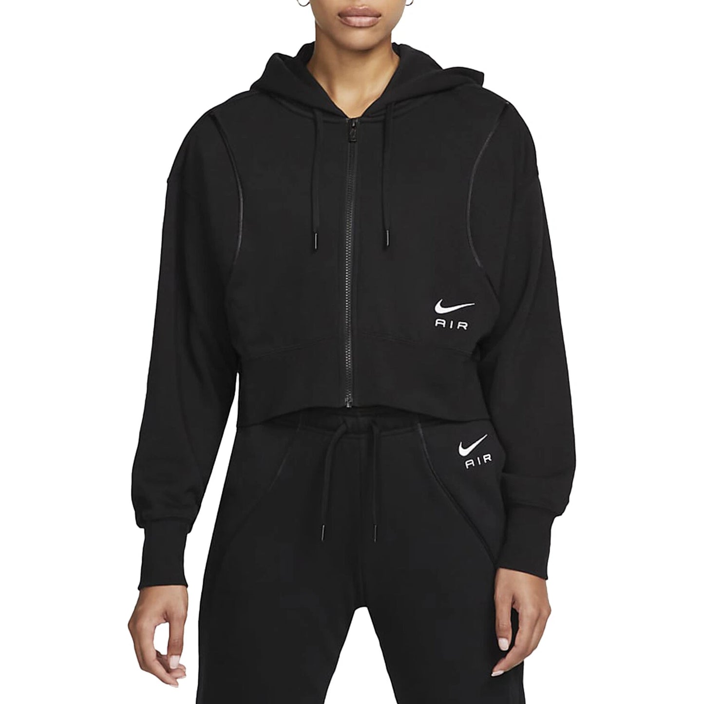 Felpa Nike donna zip crop