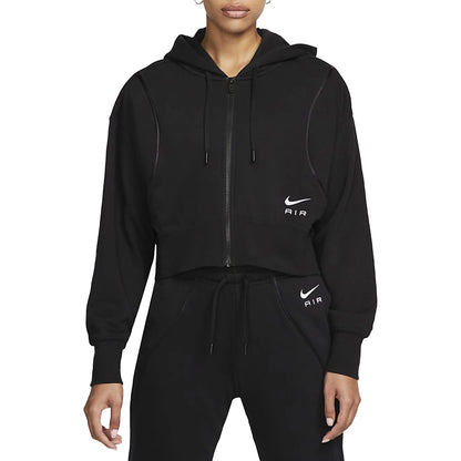 Felpa Nike donna zip crop