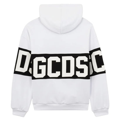 Felpa big logo Gcds bambino con cappuccio