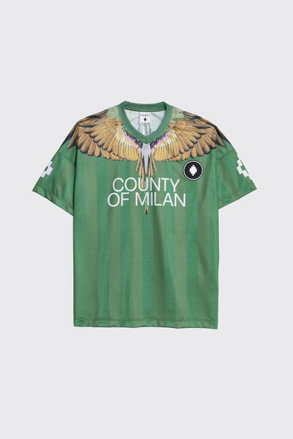 T-SHIRT SOCCER MARCELO BURLON UOMO