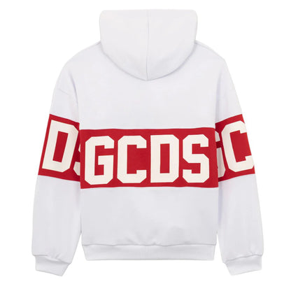 Felpa big logo Gcds bambino con cappuccio