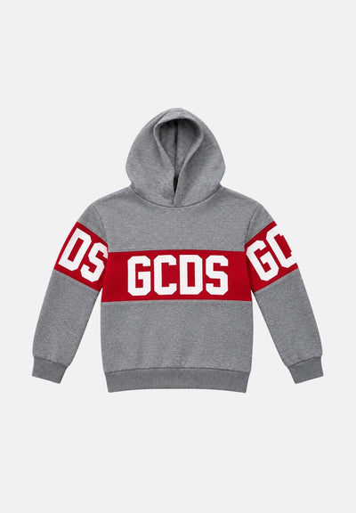 Felpa Gcds bambino big logo con cappuccio