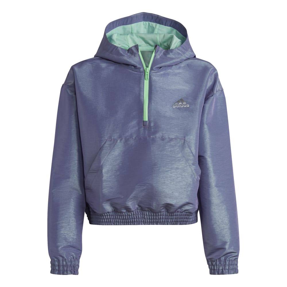 Felpa Adidas bambina microfibra mezza lampo
