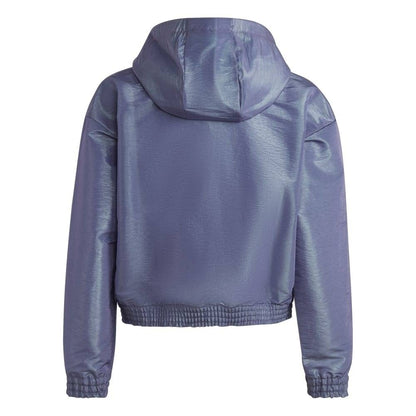 Felpa Adidas bambina microfibra mezza lampo