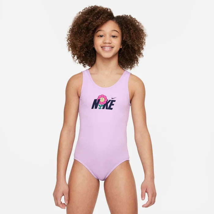 Costume Nike bambina logo fiore